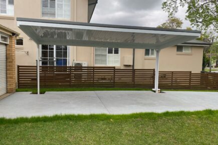 Large Cantilever Carport installed in a Penrith home