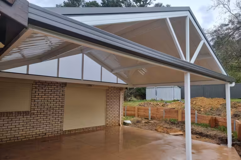 colorbond gable awning