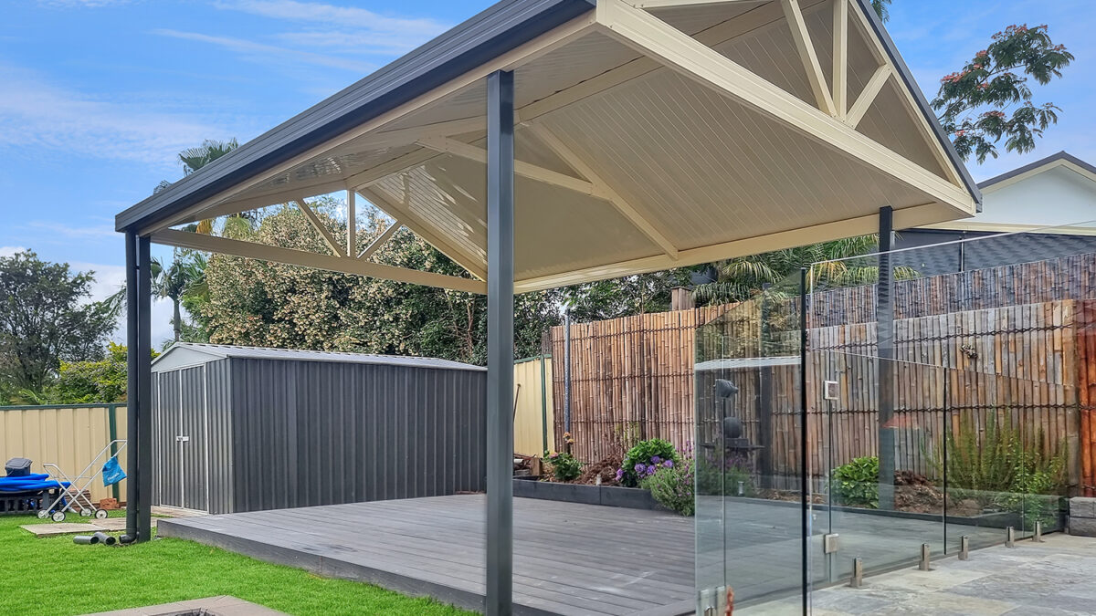 colorbond gable awning sydney