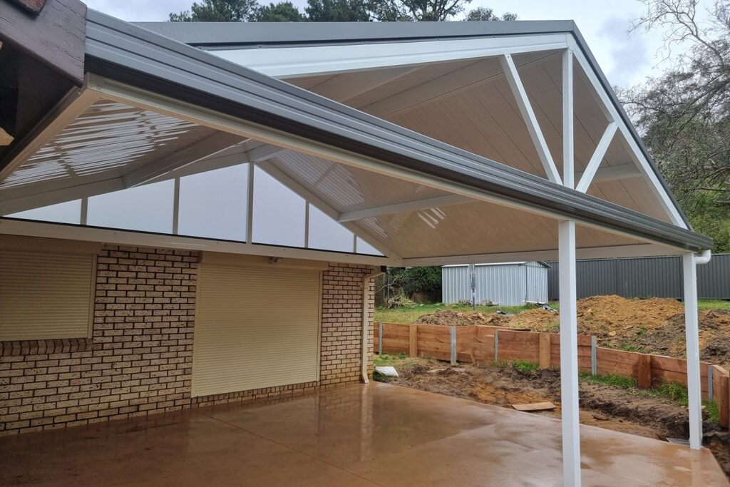 colorbond gable pergola