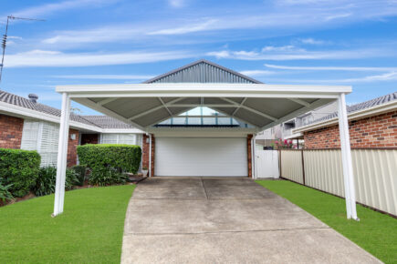 dutch gable double carport penrith